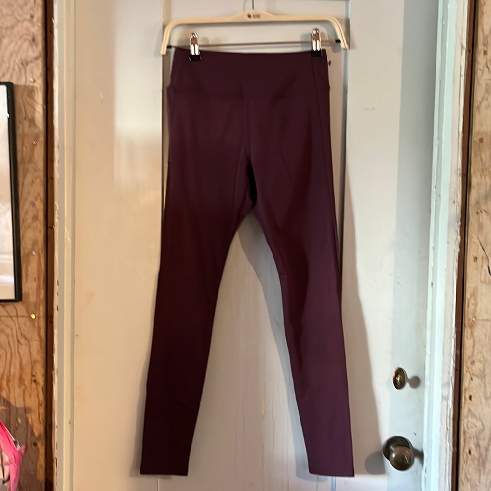 American Giant power leggings Plum 2 NWT